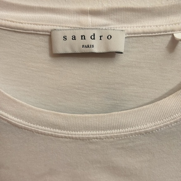 Sandro red velvet Sister sister t-shirt - Picture 2 of 6